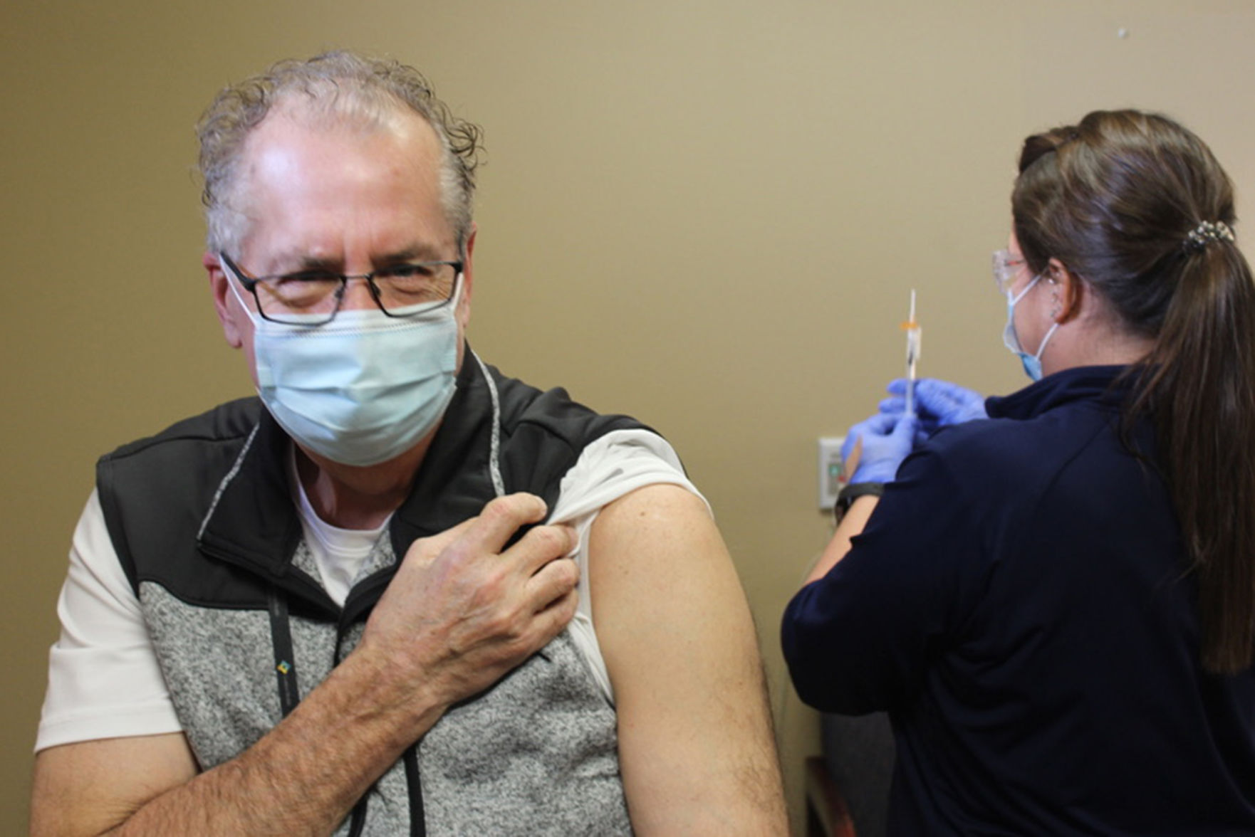 Dr. David Koronkiewicz COVID-19 vaccine, Goshen Health